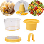 Corn Peeler 4 in 1 Multifunction Corn Stripper Stainless Steel Corn Sheller with Bowl and Grinding Cover