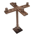Hook and Ring Game for Four Players Wooden Hooks Fast Paced Interactive Game for Party Bar