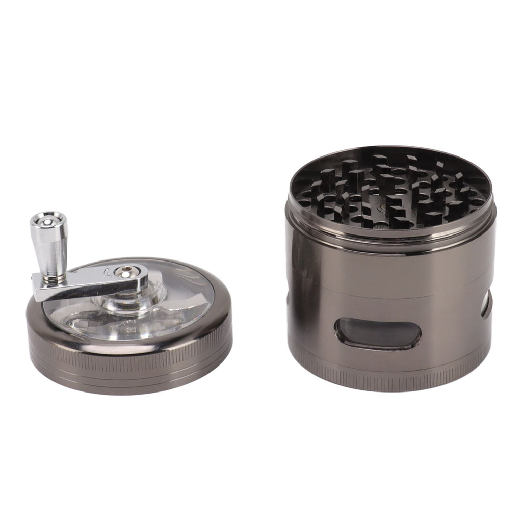 Manual Spice Grinder Zinc Alloy Portable Herb Mill Powder Grinding Machine for Household Use