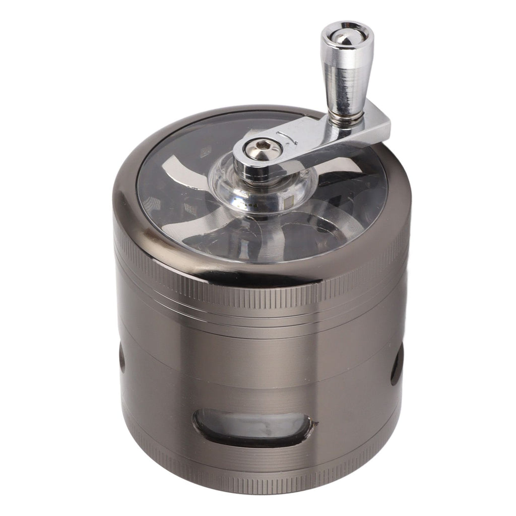 Manual Spice Grinder Zinc Alloy Portable Herb Mill Powder Grinding Machine for Household Use