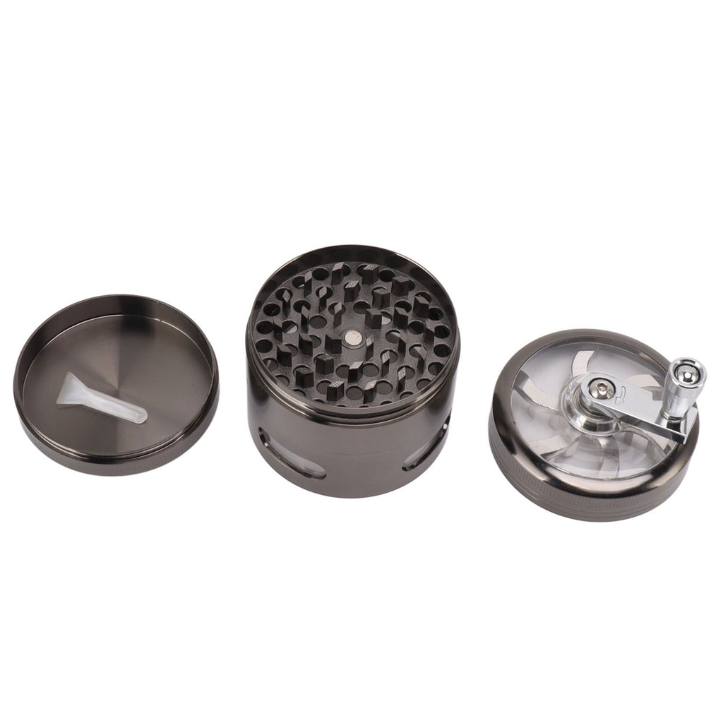 Manual Spice Grinder Zinc Alloy Portable Herb Mill Powder Grinding Machine for Household Use
