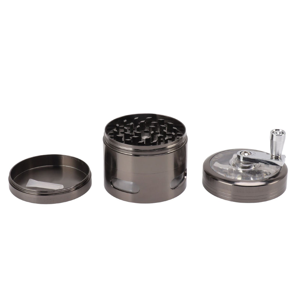 Manual Spice Grinder Zinc Alloy Portable Herb Mill Powder Grinding Machine for Household Use