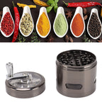 Manual Spice Grinder Zinc Alloy Portable Herb Mill Powder Grinding Machine for Household Use