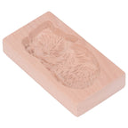 Animal Cookie Mold Lovely Vivid Wooden Biscuit Press Stamp Easy Demoulding Smoothly Cookie Mold Cat