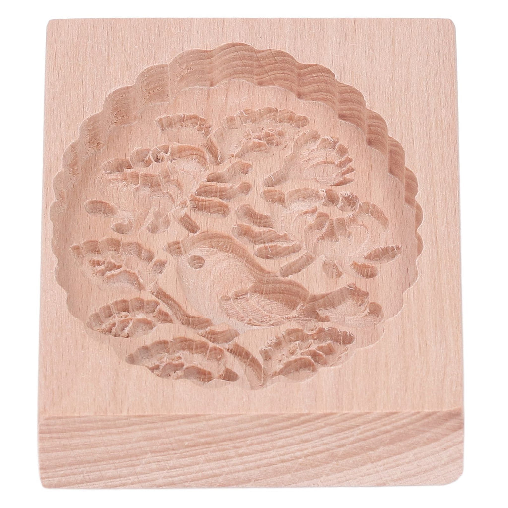Animal Cookie Mold Lovely Vivid Wooden Biscuit Press Stamp Easy Demoulding Smoothly Cookie Mold Titmouse