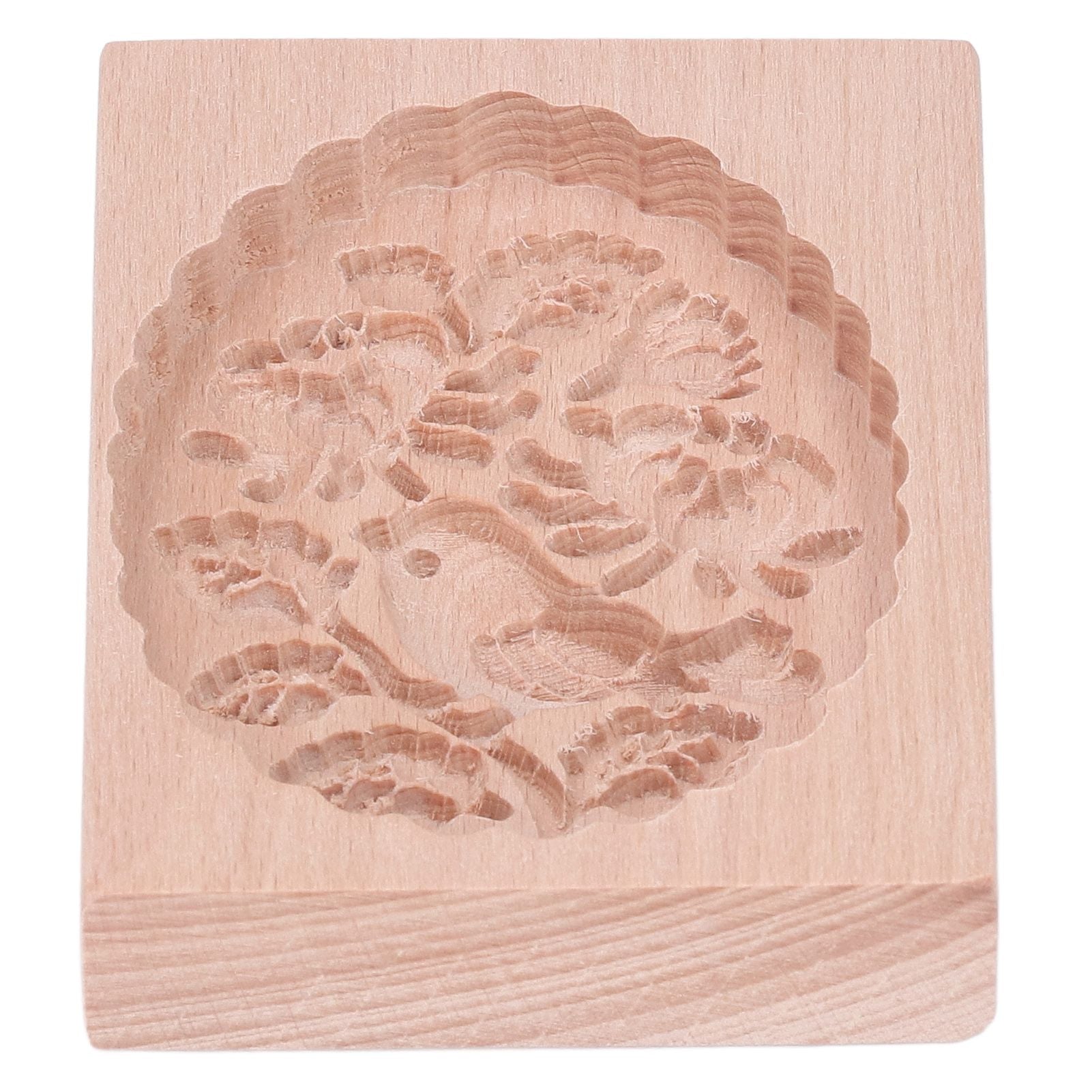 Animal Cookie Mold Lovely Vivid Wooden Biscuit Press Stamp Easy Demoulding Smoothly Cookie Mold Titmouse