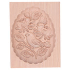 Animal Cookie Mold Lovely Vivid Wooden Biscuit Press Stamp Easy Demoulding Smoothly Cookie Mold Titmouse
