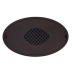 Bamboo Tea Table Tray Walnut Color Simple Elegant Chinese Style Water Storage Tea Tray with Handle S