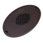 Bamboo Tea Table Tray Walnut Color Simple Elegant Chinese Style Water Storage Tea Tray with Handle S