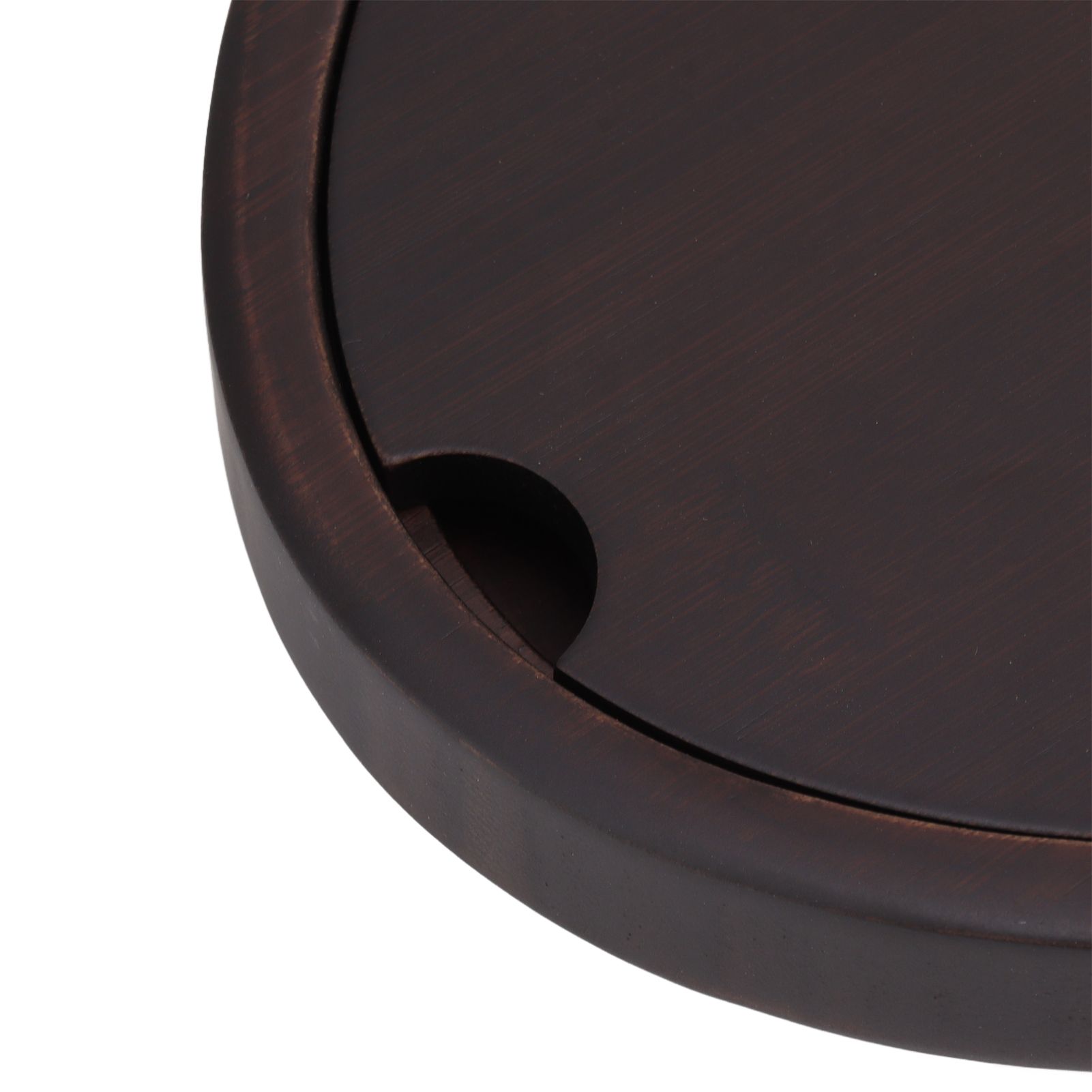 Bamboo Tea Table Tray Walnut Color Simple Elegant Chinese Style Water Storage Tea Tray with Handle S