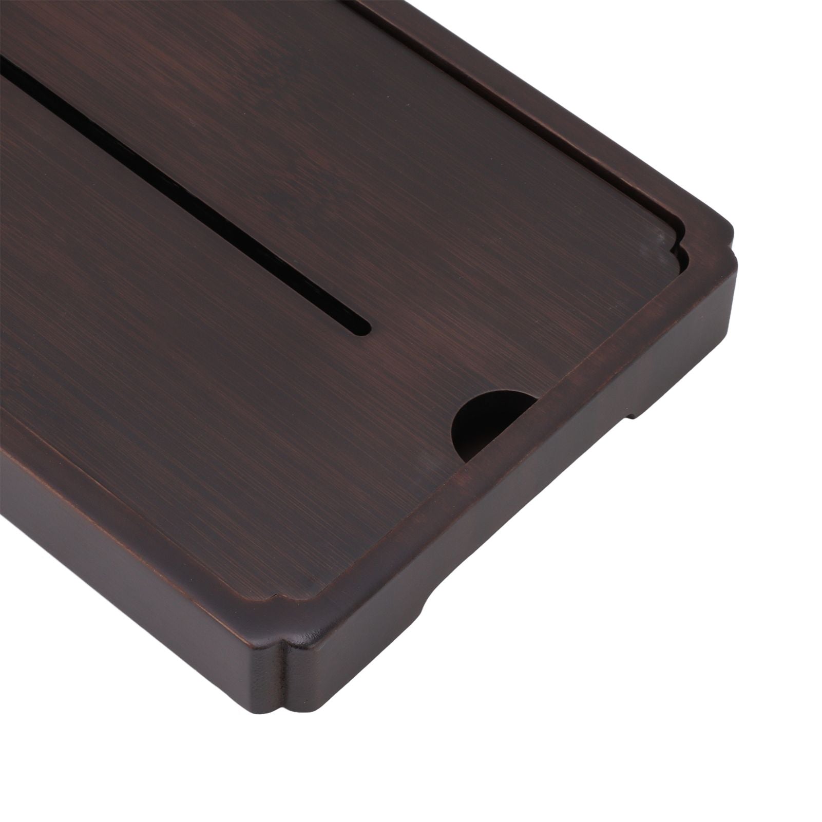 Chinese Water Storage Drainage Tea Tray Bamboo Simple Decorative Robust Household Tea Serving Tray Large Size