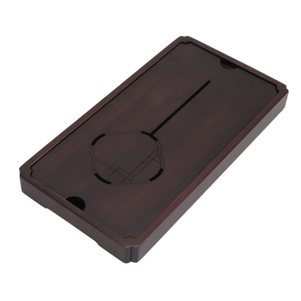 Chinese Water Storage Drainage Tea Tray Bamboo Simple Decorative Robust Household Tea Serving Tray Small Size