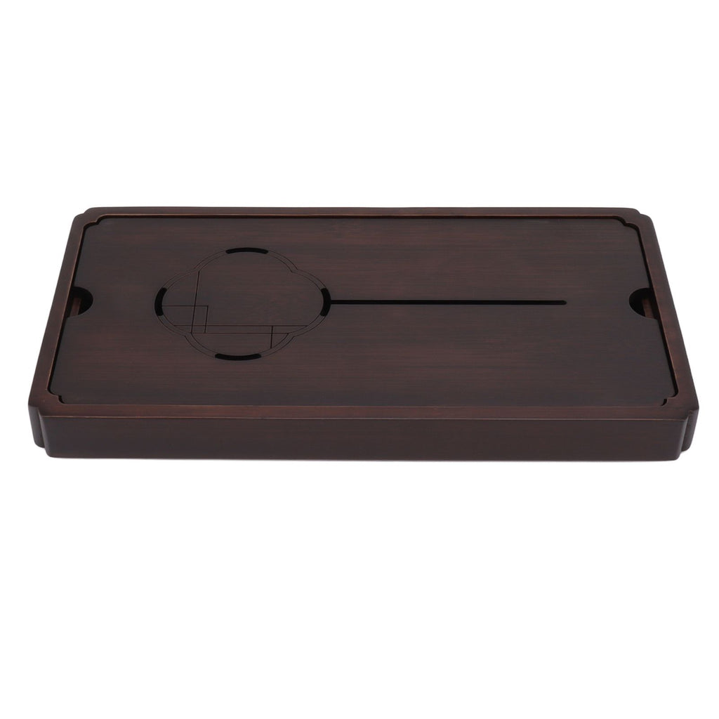 Chinese Water Storage Drainage Tea Tray Bamboo Simple Decorative Robust Household Tea Serving Tray Small Size