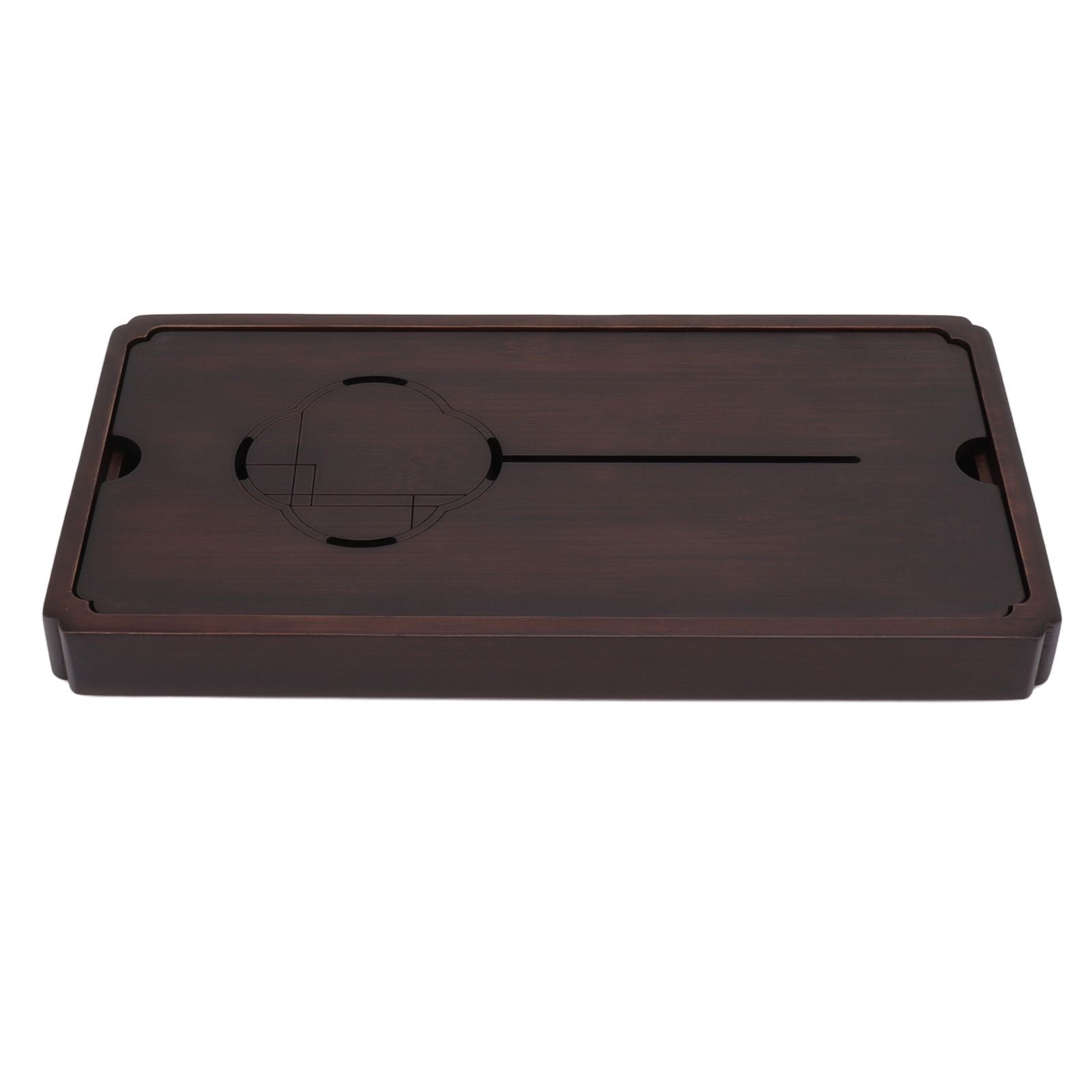 Chinese Water Storage Drainage Tea Tray Bamboo Simple Decorative Robust Household Tea Serving Tray Small Size