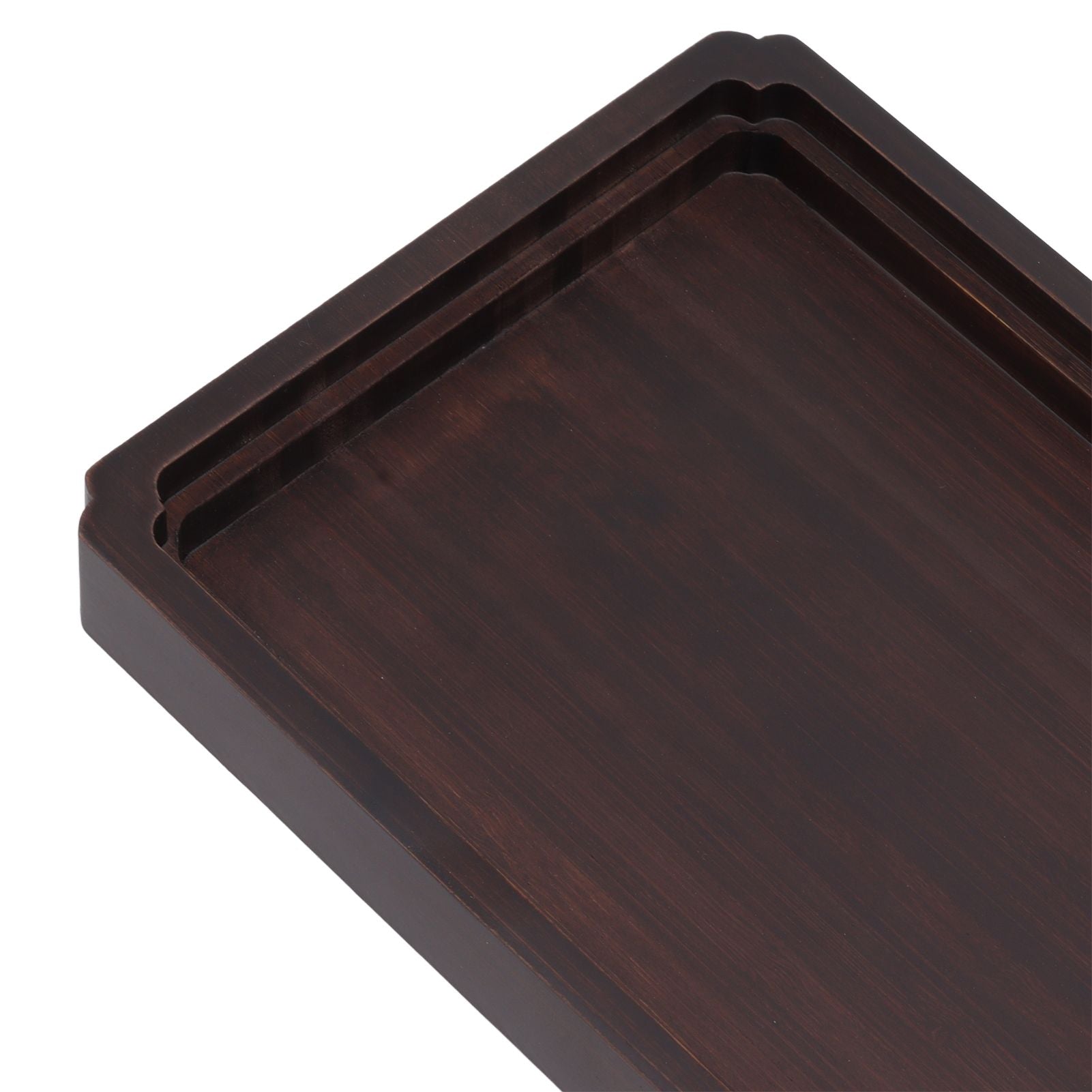Chinese Water Storage Drainage Tea Tray Bamboo Simple Decorative Robust Household Tea Serving Tray Small Size