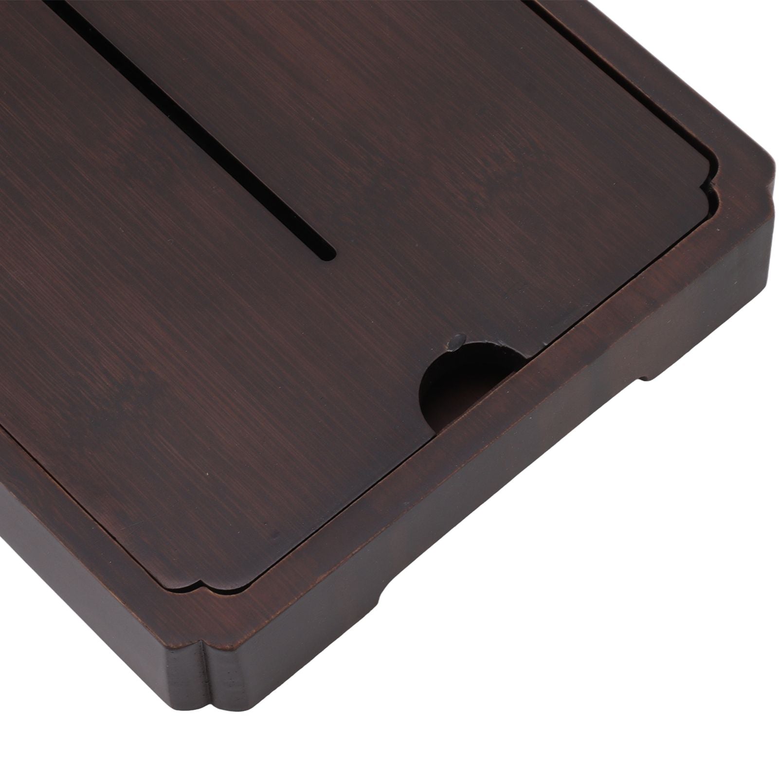 Chinese Water Storage Drainage Tea Tray Bamboo Simple Decorative Robust Household Tea Serving Tray Small Size