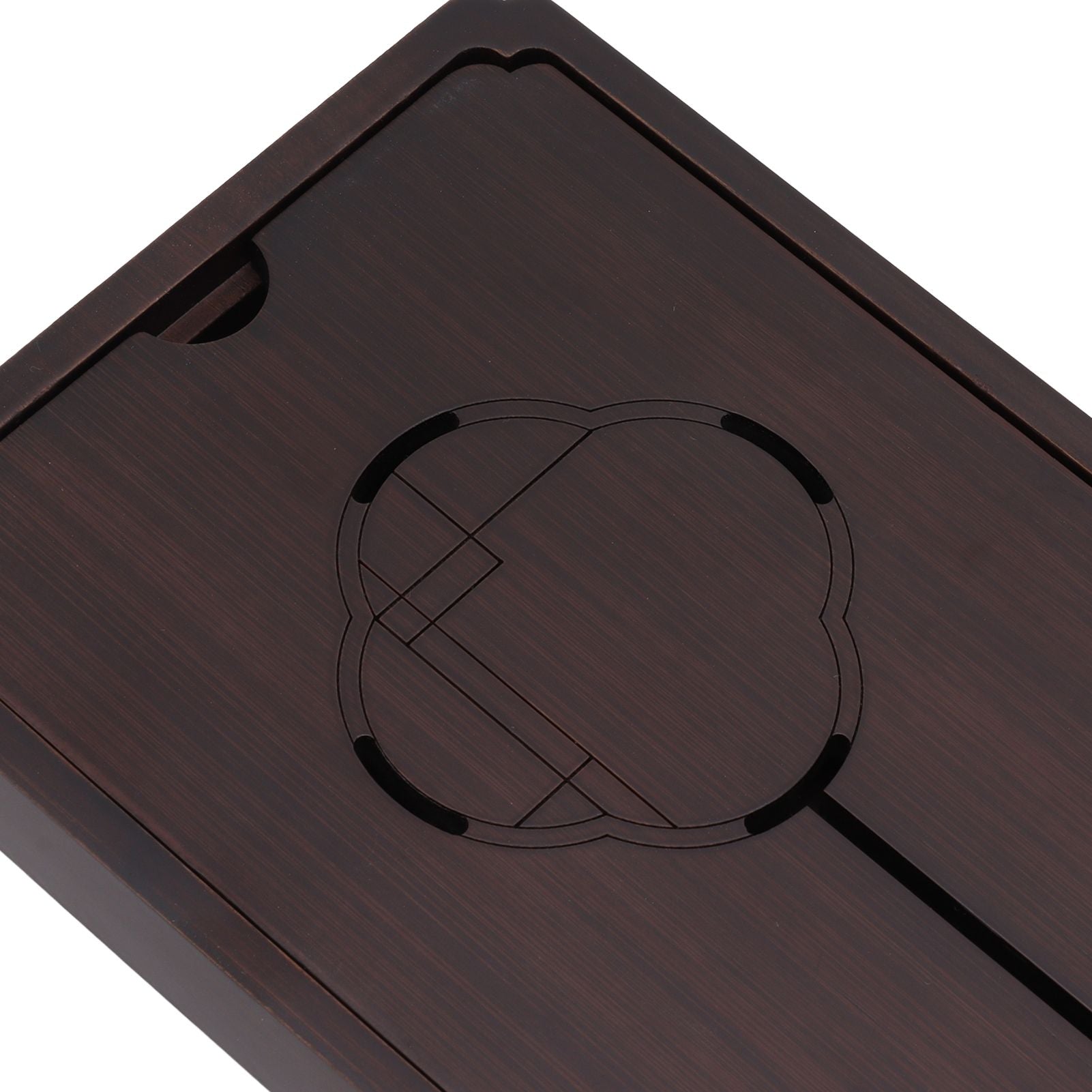 Chinese Water Storage Drainage Tea Tray Bamboo Simple Decorative Robust Household Tea Serving Tray Small Size