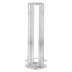 Coffee Capsule Stand 360° Rotation Anti Slip Thick Base Wrought Iron Capsule Pod Holder for Vertuoline 20pods Silver
