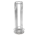 Coffee Capsule Stand 360° Rotation Anti Slip Thick Base Wrought Iron Capsule Pod Holder for Vertuoline 20pods Silver