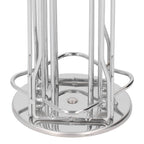 Coffee Capsule Stand 360° Rotation Anti Slip Thick Base Wrought Iron Capsule Pod Holder for Vertuoline 20pods Silver