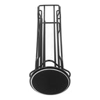Coffee Capsule Stand 360° Rotation Anti Slip Thick Base Wrought Iron Capsule Pod Holder for Vertuoline 20pods Black