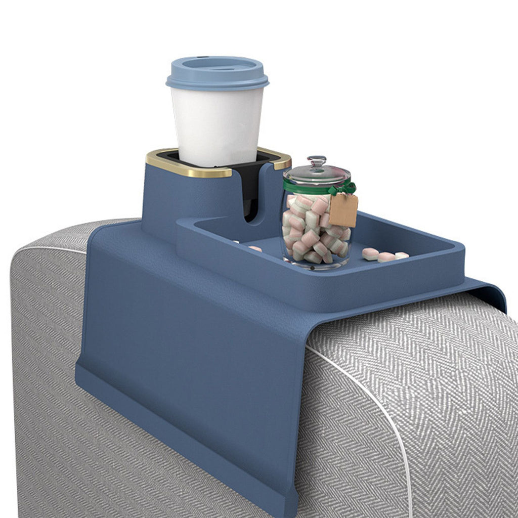 Sofa Armrest Cup Holder Tray Silicone Multifunctional Insulated Shelving Home Supplies