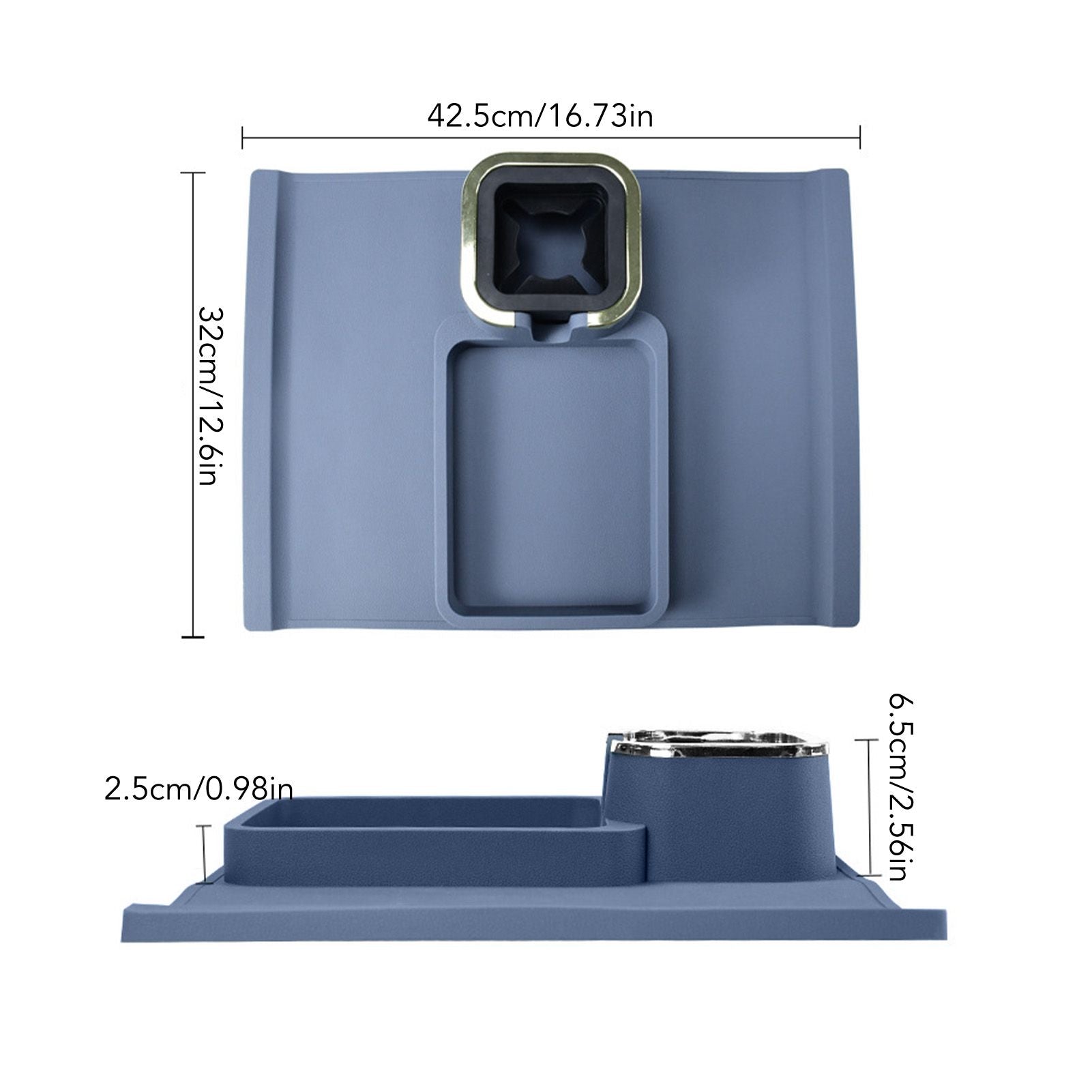 Sofa Armrest Cup Holder Tray Silicone Multifunctional Insulated Shelving Home Supplies
