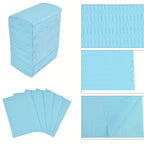 125PCS Tattoo Clean Pad Good Absorption Thick Cloth Disposable Tattoo Tablecloth for Tattooist Blue