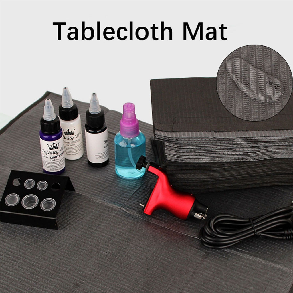 125PCS Tattoo Clean Pad Good Absorption Thick Cloth Disposable Tattoo Tablecloth for Tattooist Blue