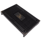 Gongfu Tea Tray Water Storage Drainage Home Decoration Ornament Serving Tray for Office Black