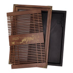 Kungfu Tea Tray Chinese Gongfu Tea Tray Drainage Water Storage Wood Tea Table with Drain Pipe Light Black Orchid