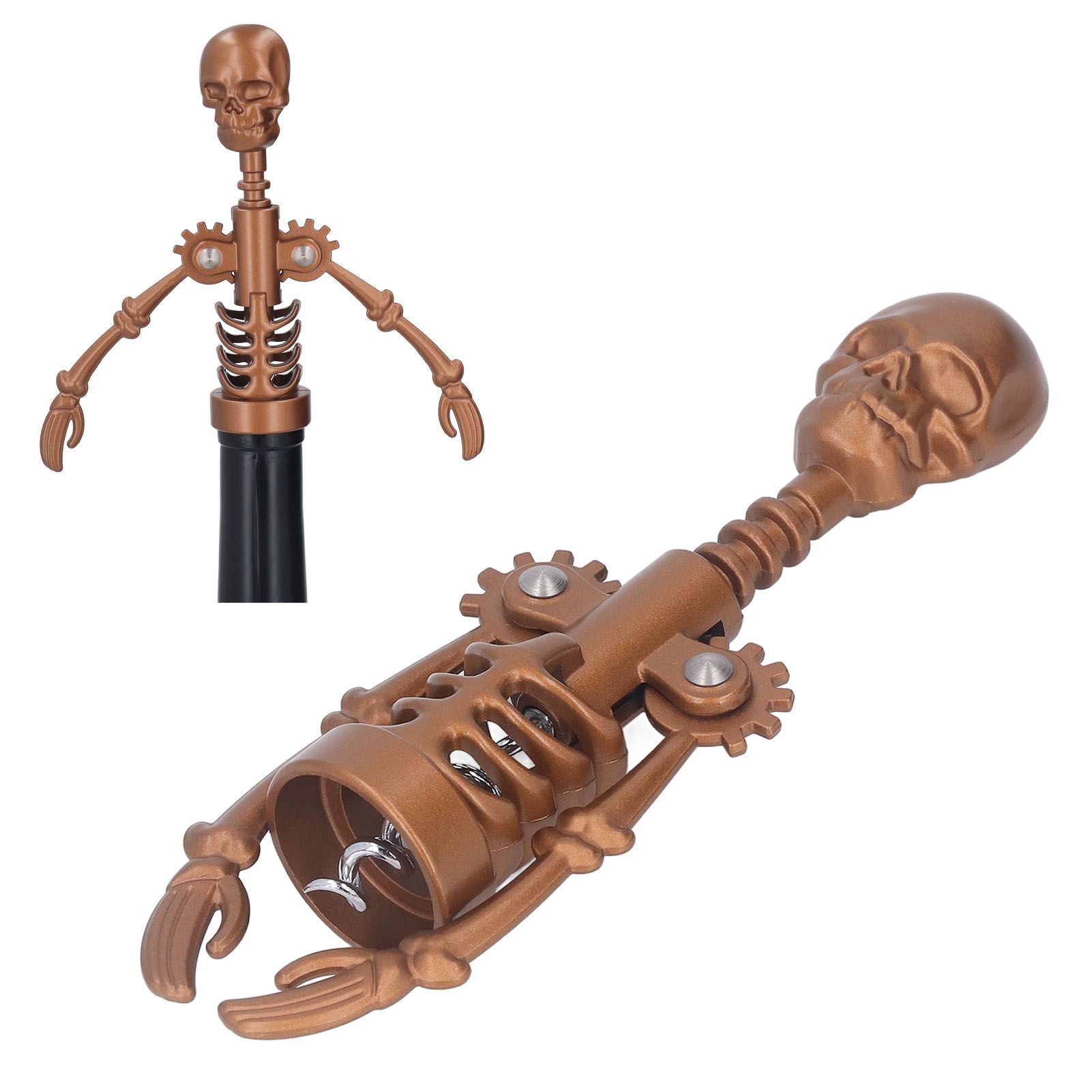 Skull Head Corkscrew Wine Bottle Opener Wine Opener for Birthdays Graduation Ceremonies
