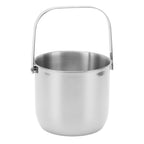 KTV Bar Commercial Thickened Ice Bucket Stainless Steel Double Insulation Ice Bucket Wine Champagne Beer Ice Bucket Silver