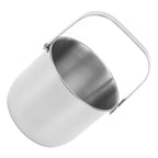 KTV Bar Commercial Thickened Ice Bucket Stainless Steel Double Insulation Ice Bucket Wine Champagne Beer Ice Bucket Silver