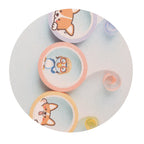Round Cartoon Diatom Mud Coaster Water Absorbent Coaster Cutlery Insulation Anti Scalding Pad Marble Table Decor Flying Penguin