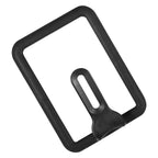 Rectangle Glass Pot Cover Thickened Standable Visible Silicone Rectangle Pan Lid Black 13 X 18cm / 5.1 X 7.1in