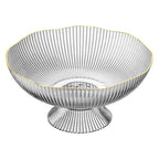 Plastic Footed Fruit Plate with Draining Hole Detachable Base Household Living Room Coffee Table Fruit Candy Snack Display Plate Transparent