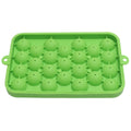 25 Grid Ice Cube Tray Easy Release Silicone Ice Ball Maker Mold Mini Round Ice Sphere Tray with Lid Green
