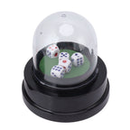 Automatic Dice Roller Cup Battery Powered Pub Bar Party Game Play with 5 Dices for Party Gathering