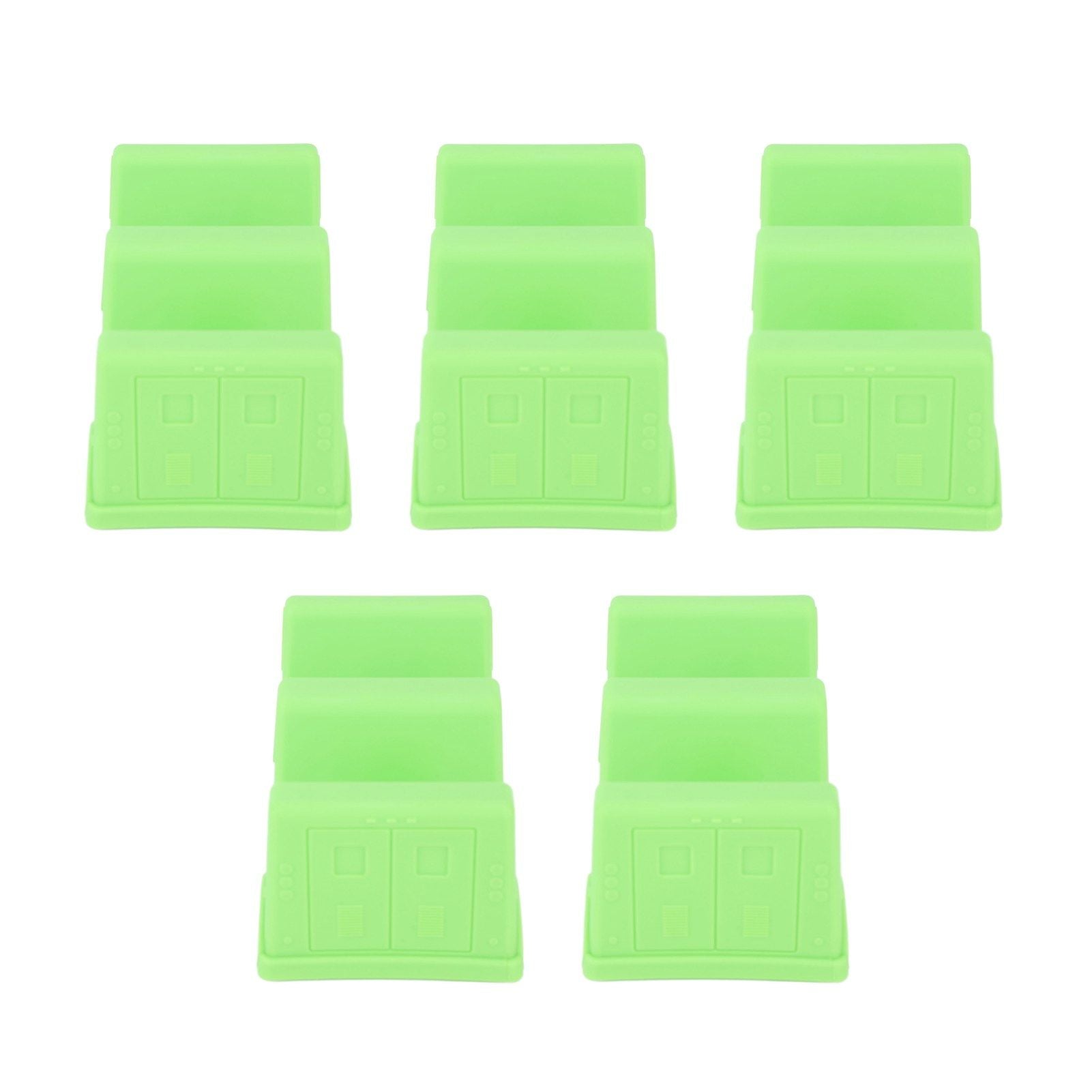 5PCS Taco Holder Stands Set Small Car Shape Wave Shape Taco Tray for Kitchen Restaurant Green