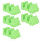 5PCS Taco Holder Stands Set Small Car Shape Wave Shape Taco Tray for Kitchen Restaurant Green