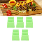 5PCS Taco Holder Stands Set Small Car Shape Wave Shape Taco Tray for Kitchen Restaurant Green