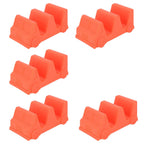 5PCS Taco Holder Stands Set Small Car Shape Wave Shape Taco Tray for Kitchen Restaurant Orange