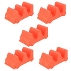 5PCS Taco Holder Stands Set Small Car Shape Wave Shape Taco Tray for Kitchen Restaurant Orange
