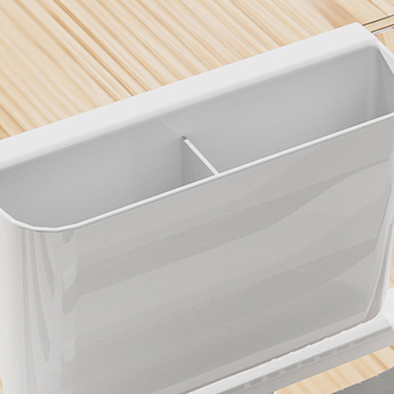 Dish Drying Rack Plastic Visualize Diversion Effluent Dish Diversion Rack for Chopsticks Bowl Plate Spoon Transparent White