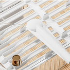 Dish Drying Rack Plastic Visualize Diversion Effluent Dish Diversion Rack for Chopsticks Bowl Plate Spoon Transparent White