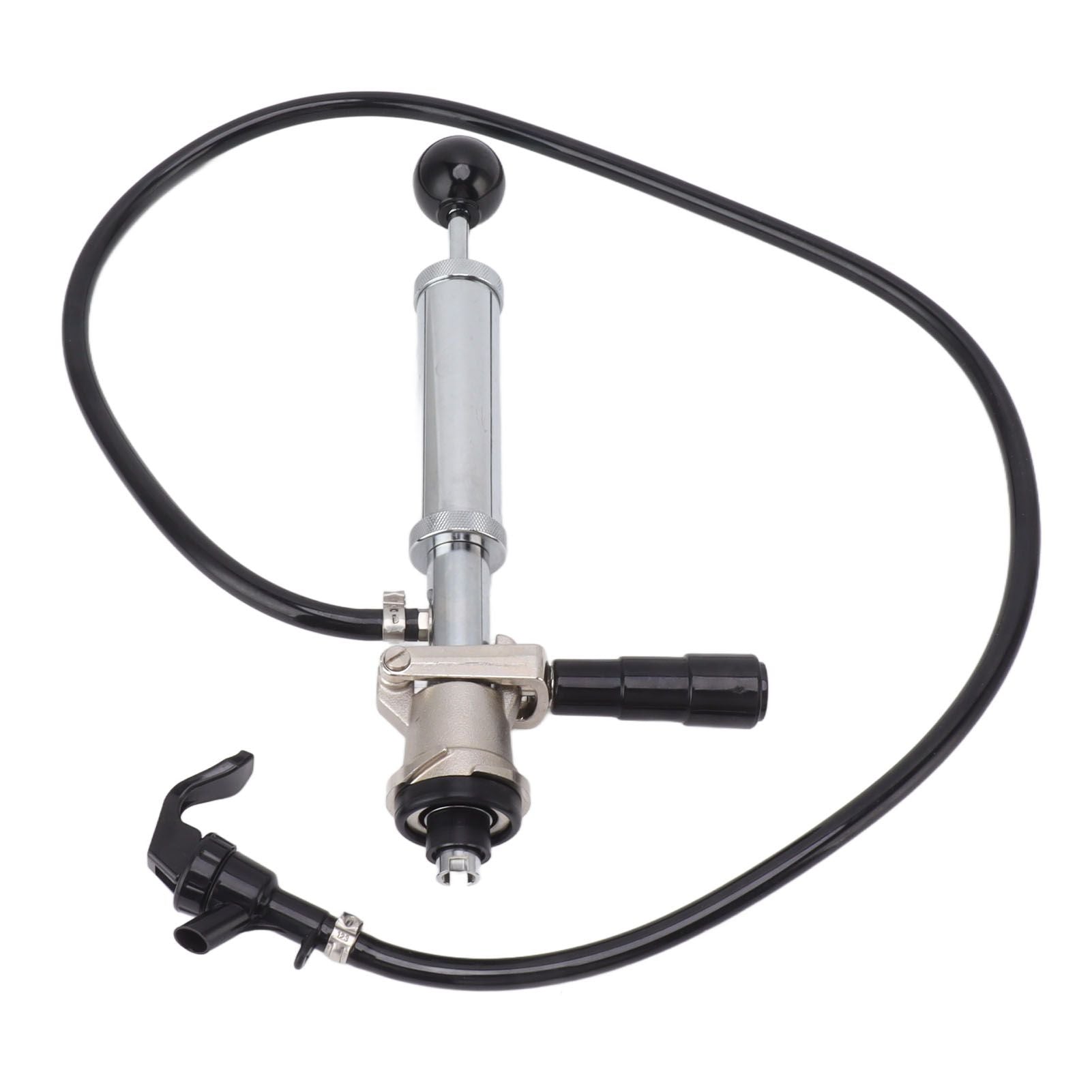 Beer Keg Pump 4inch Stainless Steel Keg Tap Hand Pump Picnic Beer Tap Kit for Homebrew Bars Restaurants Wedding