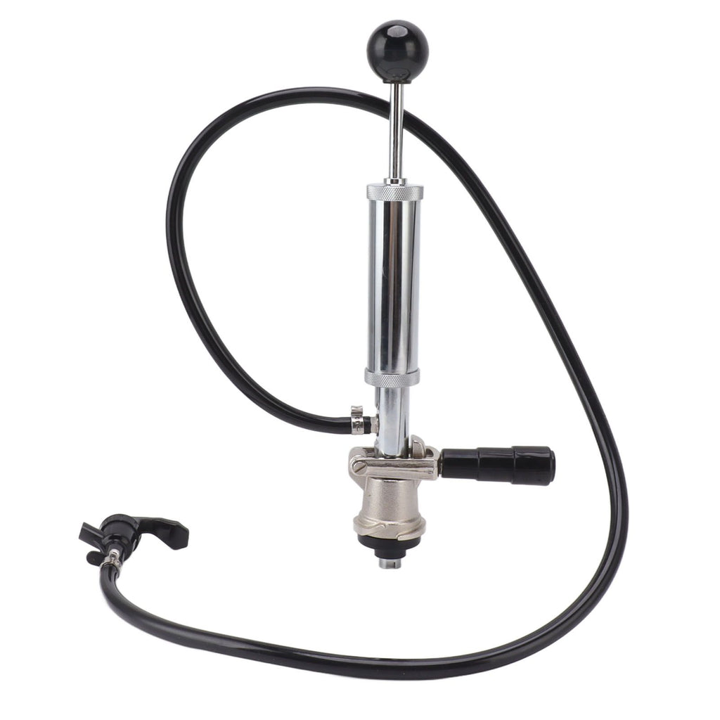 Beer Keg Pump 4inch Stainless Steel Keg Tap Hand Pump Picnic Beer Tap Kit for Homebrew Bars Restaurants Wedding