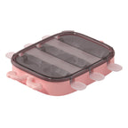 6 Cavities Ice Pop Molds Reusable Silicone Ice Pop Moulds Easy Release Homemade DIY Frozen Ice Cream Mold for Kids Adults Pink