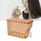 Cold Water Kettle with Faucet PP Sealed Preservation Refrigerator Cold Kettle For Fruit Tea Flower Tea Milk Tea Water Orange